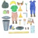 Sanitation & Construction Clothes for Community Helper Dolls