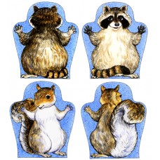Raccoon & Squirrel Puppets